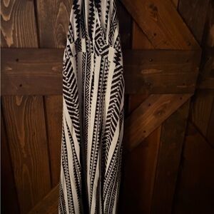 Cupshe Black and White Midi Dress